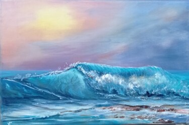 Sea Sunset Painting Seascape Original Art