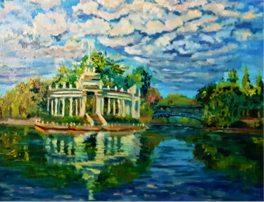 Lake Painting Landscape Original Oil Painting