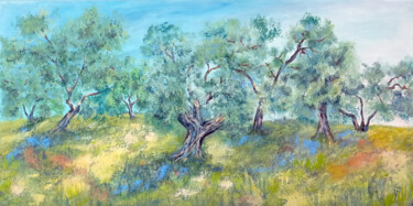 Olive Trees Painting Original Italian Landscape