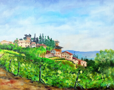 Tuscany Summer Landscape Original Painting