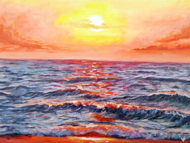 Red Ocean Original Painting