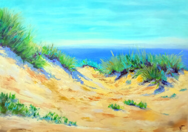 Sardinia Beach Dune Original Painting Marina Landscape Wall