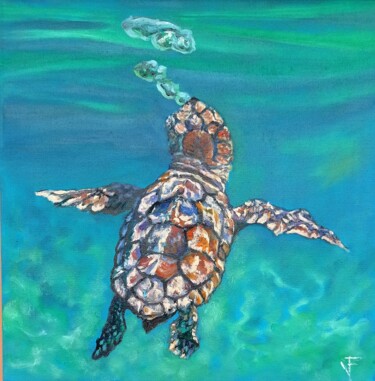 Small Turtle Original Painting.