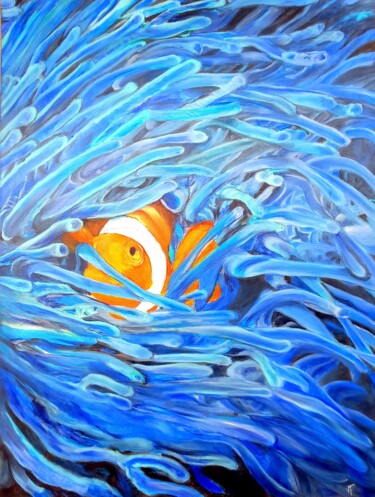 Clownfish Painting Underwater Life