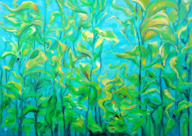 Seaweed Painting Underwater Life Original Art Seascape.